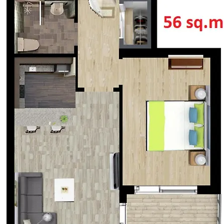 Apartament Super Luxury Burgas City